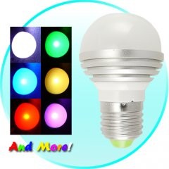 LED Color Changing Light Bulb with Remote